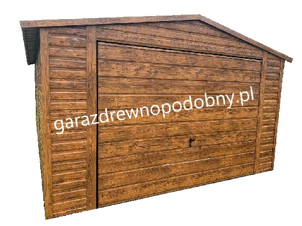 Garaż Blaszany Drewnopodobny 3x5 2