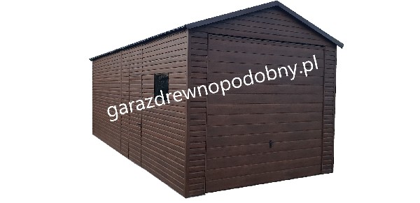 Garaż Blaszany Drewnopodobny 4x6 3