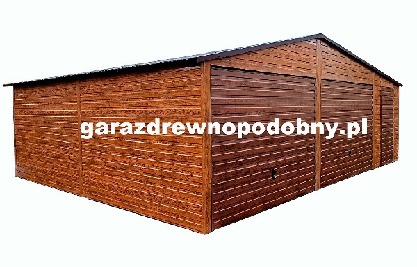 Garaż Blaszany Drewnopodobny 8x6