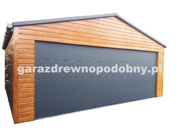 Garaż Blaszany Drewnopodobny 6x5, Wiaty, Hale, Konstrukcje Stalowe 2