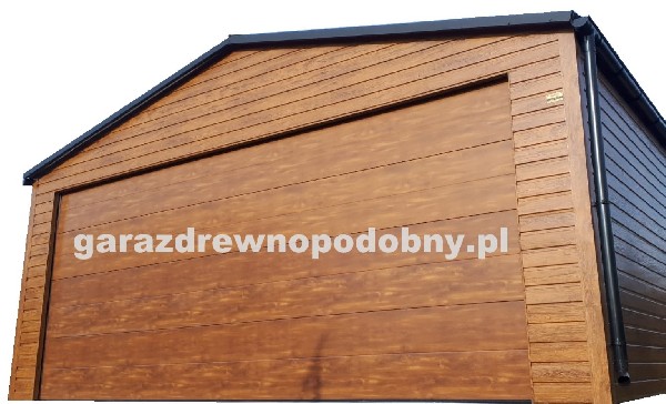 Garaż Blaszany Drewnopodobny 6x5, Wiaty, Hale, Konstrukcje Stalowe 2