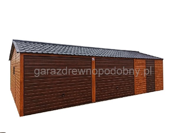 Garaż Blaszany Drewnopodobny 8x6 2
