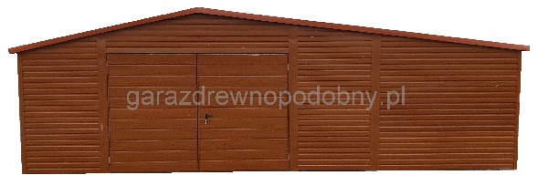 Garaż Blaszany Drewnopodobny 9x5 3