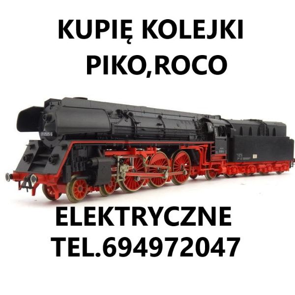 Kupię Kolejki Elektryczne,lokomotywy,wagony Piko,roco Telefon 694972047